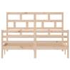 King Size Bed Frame 150x200 cm - Solid Wood Design