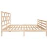 King Size Bed Frame 150x200 cm - Solid Wood Design