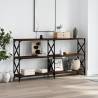 Console Table Brown Oak 200x28x80.5 cm Engineered Wood Colour brown oak Quantity in Package 1 Length 200 cm 