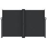 Retractable Side Awning Black 160x1200 cm - Enhance Your Outdoor Space