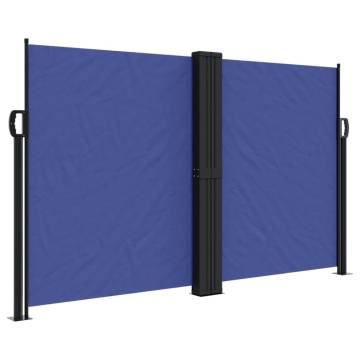 Retractable Side Awning Blue 140x1200 cm - Stylish & Functional