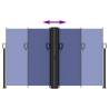 Retractable Side Awning Blue 140x1200 cm - Stylish & Functional