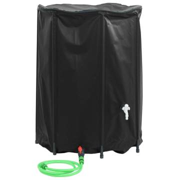 Foldable 1350L Water Tank with Tap - Durable PVC Storage