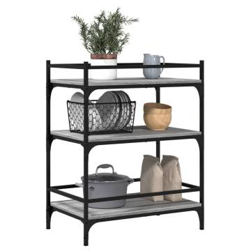 Kitchen Trolley Grey Sonoma - Stylish & Functional Storage