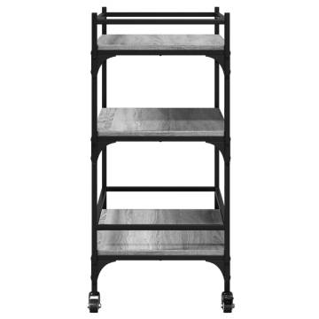 Kitchen Trolley Grey Sonoma - Stylish & Functional Storage