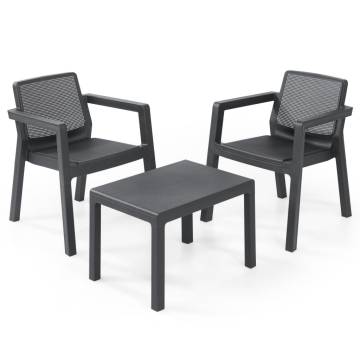 Keter Emily Graphite Balcony Furniture Set - Stylish & Compact