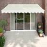 Retractable Awning Cream 3.5x2.5 m Fabric and Aluminium Colour cream and white Size 3.5 x 2.5 m Quantity in Package 1 