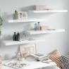 Floating Wall Shelves 4 pcs High Gloss White 80x23.5x3.8 cm MDF Colour high gloss white Size 80 x 23.5 x 3.8 cm Quantity in Package 4 Number of Pieces 1 