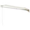 Retractable Awning Cream 3.5x2.5 m | Durable & Stylish Design