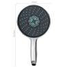 Multifunctional Handheld Shower Head with Chrome Hose | Hipomarket