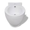 Round White Bidet Stand - High-Quality Ceramic | Hipo Market