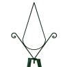 Garden Climbing Plant Racks - 2 pcs Dark Green Iron 35x35x195 cm