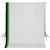 Photo Studio Kit with 3 Cotton Backdrops Adjustable Frame 3x3m Size 3 x 3 m 