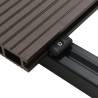 WPC Hollow Decking Boards 20m² Dark Brown - Durable & Water Resistant