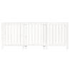 Stylish White Radiator Cover - Solid Pine Wood 210x21x85 cm