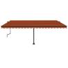 Freestanding Manual Retractable Awning 500x350 cm - Orange/Brown