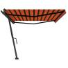 Freestanding Manual Retractable Awning 500x350 cm - Orange/Brown