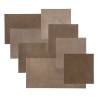 WallArt Leather Tiles Caine Pure Brown - 32 pcs