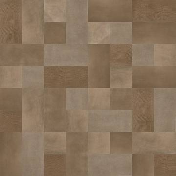 WallArt Leather Tiles Caine Pure Brown - 32 pcs