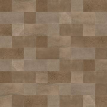 WallArt Leather Tiles Caine Pure Brown - 32 pcs