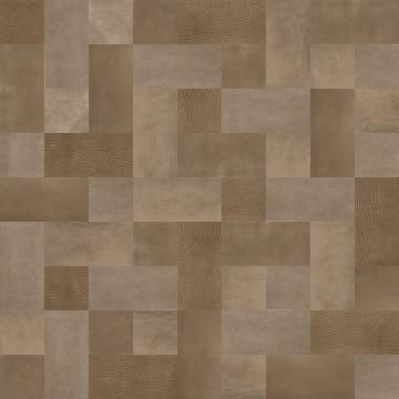 WallArt Leather Tiles Caine Pure Brown - 32 pcs