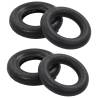 4 Piece Wheelbarrow Tire and Inner Tube Set - Heavy Duty 3.50-8