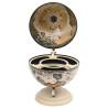 Elegant Tabletop Globe Bar Wine Stand - Eucalyptus Wood