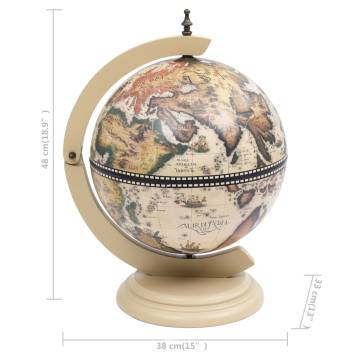 Elegant Tabletop Globe Bar Wine Stand - Eucalyptus Wood