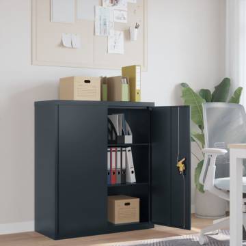 File Cabinet Anthracite 90x40x105 cm Steel | Hipomarket