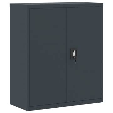 File Cabinet Anthracite 90x40x105 cm Steel | Hipomarket