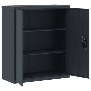 File Cabinet Anthracite 90x40x105 cm Steel | Hipomarket