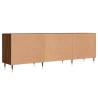 Stylish Brown Oak TV Cabinet - 150x30x50 cm Engineered Wood