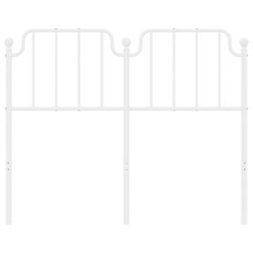 Stylish White Metal Headboard 120 cm for Your Bedroom