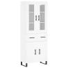 Elegant Highboard White 69.5x34x180 cm - Stylish Storage Solution