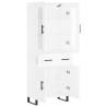 Elegant Highboard White 69.5x34x180 cm - Stylish Storage Solution