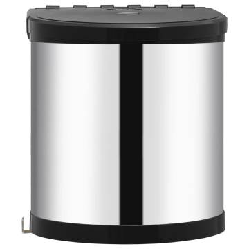 12L Stainless Steel Built-in Kitchen Dust Bin | HipoMarket