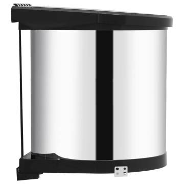 12L Stainless Steel Built-in Kitchen Dust Bin | HipoMarket