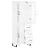 Stylish Highboard White 69.5x34x180 cm | Hipomarket UK