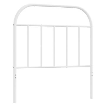 Stylish Metal Headboard White 80 cm - Durable & Sturdy Design