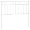 White Metal Headboard 107 cm - Stylish & Sturdy Design