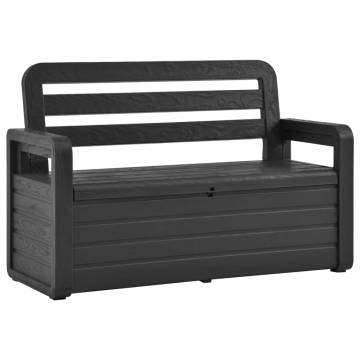 Garden Storage Bench 132.5 cm - Stylish & Functional