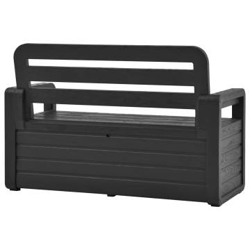 Garden Storage Bench 132.5 cm - Stylish & Functional