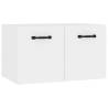 High Gloss White Wall Cabinet - Stylish Storage Solution