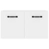 High Gloss White Wall Cabinet - Stylish Storage Solution