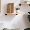 Wall Shelf 40x40 cm - Untreated Solid Oak Wood | HipoMarket