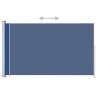 Blue Patio Retractable Side Awning - 200x300 cm | HipoMarket