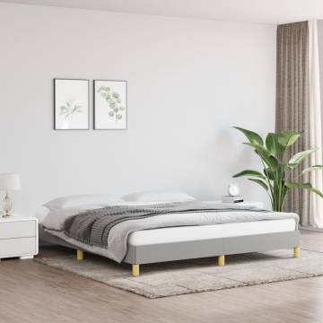 Light Grey Super King Bed Frame - 180x200 cm | HipoMarket