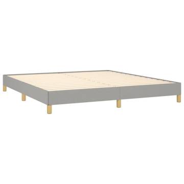 Light Grey Super King Bed Frame - 180x200 cm | HipoMarket