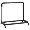 Folding Guitar Stand - 5 Sections, Black, Steel - Hipomarket