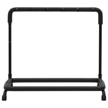 Folding Guitar Stand - 5 Sections, Black, Steel - Hipomarket